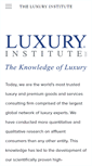 Mobile Screenshot of luxuryinstitute.com