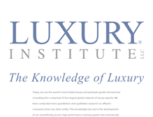 Tablet Screenshot of luxuryinstitute.com